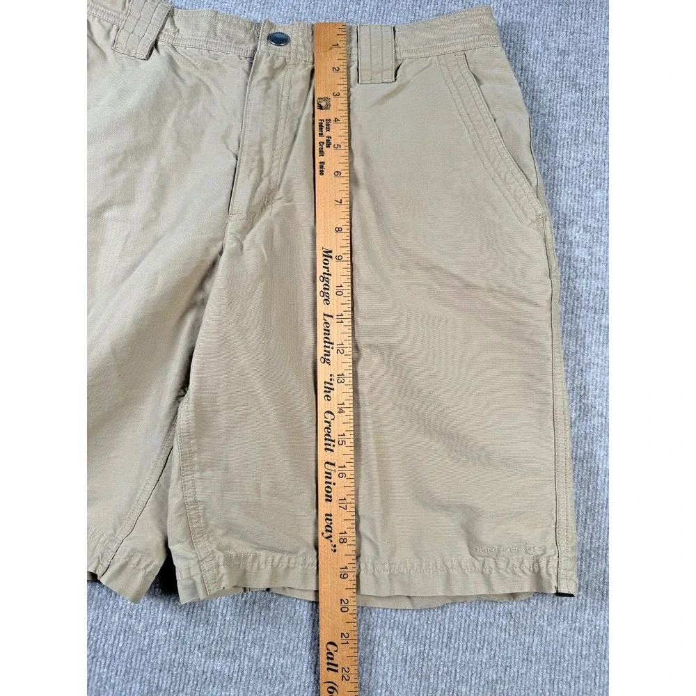 Columbia Cargo Shorts Mens 36x9.5  Relaxed Fit Cotton Beige Outdoor Beach Summer